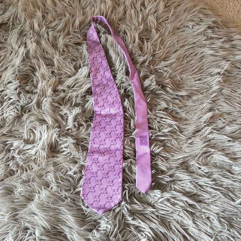 Versace Lavender Patterned Men's Tie